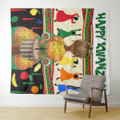 Tenture Fond de scène pour la fête de Kwanzaa des Afro-Amé (En situation (horizontale))