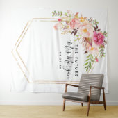 Tenture Fond de scène pour la future Mme pour une fête de  (En situation (horizontale))