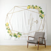 Tenture Fond de scène pour la Sainte Communion aux fruits  (En situation (horizontale))