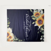 Tenture Fond de scène pour mariage avec tournesols et verd (Devant (Horizontal))