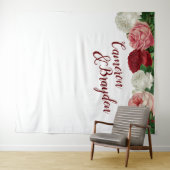 Tenture Fond de scène pour mariage de jardin floral modern (En situation (horizontale))