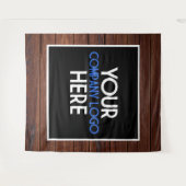 Tenture Fond de scène pour salon professionnel Logo de soc (Devant (Horizontal))