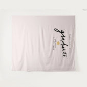 Tenture Fond de scène Prop Manuscrit Rose Diplômé (Devant (Horizontal))
