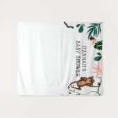 Tenture Fond de shower bébé jungle (Devant (Horizontal))