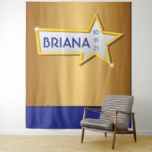 Tenture Fond de soirée Photo-Op Marquee STAR HOLLYWOOD (En situation)