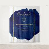 Tenture Fond de soutenance de diplôme de droit élégant abs (Devant)