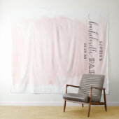 Tenture Fond de stand de fête de Bachelorette rose (En situation (horizontale))