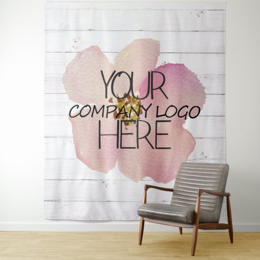 Tenture Fond de stand de foire commerciale avec logo de so (En situation)