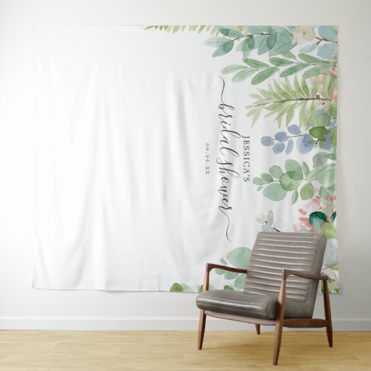 Tenture Fond de stand de mariage avec verdure douce pour p (En situation (horizontale))