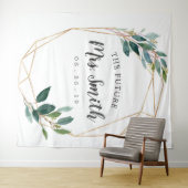 Tenture Fond de stand de mariage floral doré pour Photoboo (En situation (horizontale))