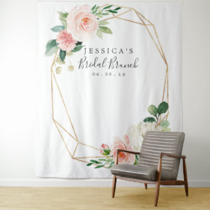 Tenture Fond de stand de mariage rose aérien pour Photoboo