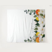 Tenture Fond de stand photo avec magnolia et agrumes (Devant (Horizontal))