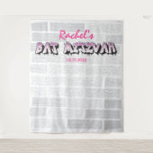 Tenture Fond de stand photo de Bat Mitzvah graffiti pour f (Devant)