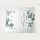 Tenture Fond de stand photo de feuilles d'eucalyptus verdu (Devant (Horizontal))