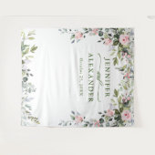 Tenture Fond de stand photo de mariage à l'aquarelle Eucal (Devant (Horizontal))