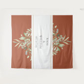 Tenture Fond de stand photo de mariage à verdure en terre  (Devant (Horizontal))