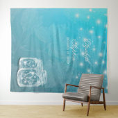 Tenture Fond de stand photo de mariage avec pot Mason flor (En situation (horizontale))