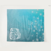 Tenture Fond de stand photo de mariage avec pot Mason flor (Devant (Horizontal))