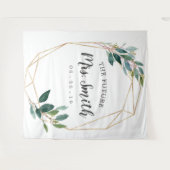 Tenture Fond de stand photo de mariage champêtre doré (Devant (Horizontal))