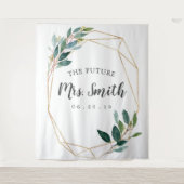 Tenture Fond de stand photo de mariage champêtre doré (Devant)