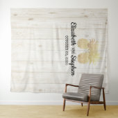 Tenture Fond de stand photo de mariage Couple au Pineapple (En situation (horizontale))