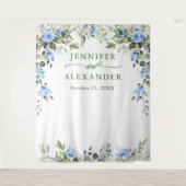 Tenture Fond de stand photo de mariage élégant Eucalyptus (Devant)