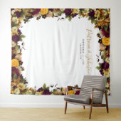 Tenture Fond de stand photo de mariage floral rustique d'a (En situation (horizontale))