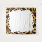 Tenture Fond de stand photo de mariage floral rustique d'a (Devant (Horizontal))