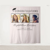 Tenture Fond de stand photo de remise de diplômes rose (Devant)