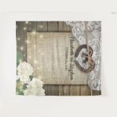 Tenture Fond de stand photo en bois d'Hydrangea avec lacet (Devant (Horizontal))