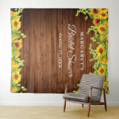 Tenture Fond de stand photo en bois rustique avec tourneso (En situation (horizontale))