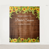 Tenture Fond de stand photo en bois rustique avec tourneso (Devant)