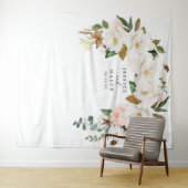 Tenture Fond de stand photo en coton Magnolia (En situation (horizontale))