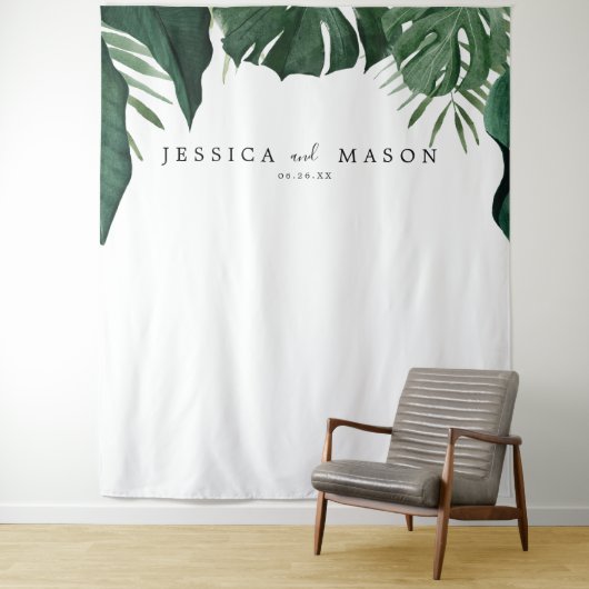 Tenture Fond de stand photo Monstera Tropical (En situation)