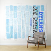 Tenture Fond de stand photo pour Bar Mitzvah avec graffiti (En situation (horizontale))