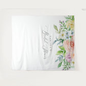 Tenture Fond de stand photo pour la fête de mariage Floral (Devant (Horizontal))