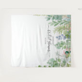 Tenture Fond de stand pour Baby Shower 'Soft Greenery' Pho (Devant (Horizontal))