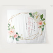 Tenture Fond de stand pour Photobooth de mariage rose aéri (Devant (Horizontal))