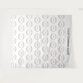 Tenture Fond de studio photo personnalisé avec nom et logo (Devant (Horizontal))