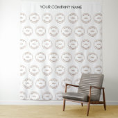 Tenture Fond de studio photo personnalisé avec nom et logo (En situation)