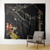 Tenture Fond de studio pour photomaton avec des guirlandes (En situation (horizontale))