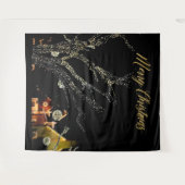 Tenture Fond de studio pour photomaton avec des guirlandes (Devant (Horizontal))