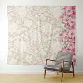 Tenture Fond de style dentelle (En situation (horizontale))