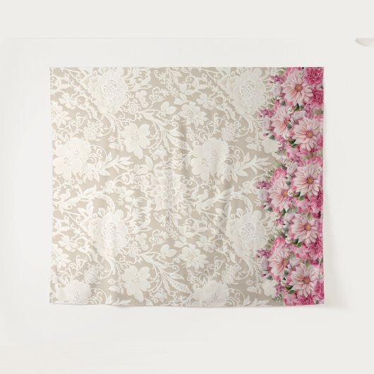 Tenture Fond de style dentelle (Devant (Horizontal))