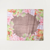 Tenture Fond de succulentes aquarelles (Devant (Horizontal))