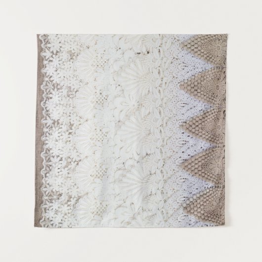 Tenture Fond de texture de dentelle délicate (Devant (Horizontal))