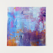 Tenture Fond de texture de toile : Huile Abstraite (Devant (Horizontal))
