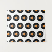 Tenture Fond de thème Rock & Roll amusant pour fête d'anni (Devant (Horizontal))