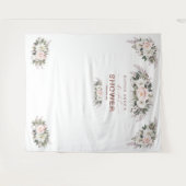 Tenture Fond de tir floral Rose Gold Mariage Accessoire  (Devant (Horizontal))