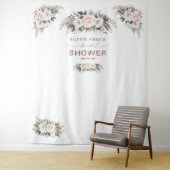 Tenture Fond de tir floral Rose Gold Mariage Accessoire  (En situation)